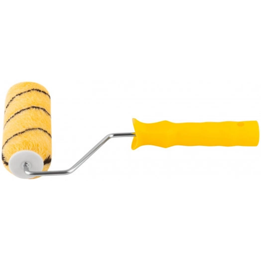 Валик полиакриловый, бежевый с черной полоской, диаметр 40/61 мм, ворс 10.4 мм, 150 мм