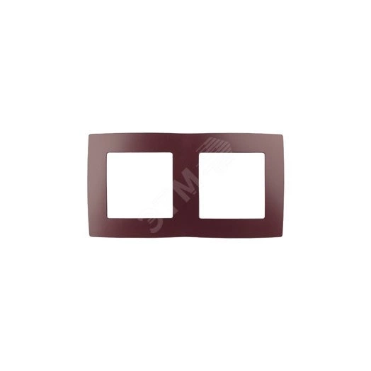 Рамка на 2 поста, Эра12, бордо, 12-5002-25