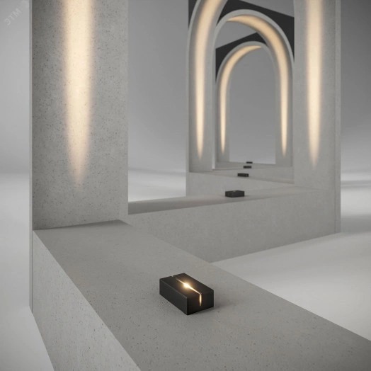 Светильник LGD-STRIPE-3W Warm3000 (GR, 20 deg, 230V) (ARL, IP65 Металл, 3 года)