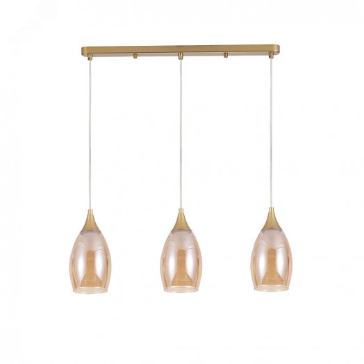 Светильник Подвесной Arte Lamp BARRY A7951SP-3GO 3*E14 Металл Янтарный