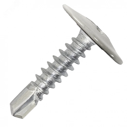 Саморез металл/металл 4.2х16 пресс-шайба сверло RAL7004