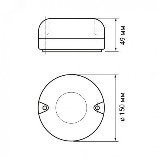 Светильник светодиодный ДБП-10W 4000K 600Лм круглый пластик прозр. IP65 Jazzway