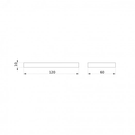 Модуль глухой 10х120 мм