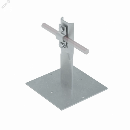 Приклееваемый держатель болтовой для прутка D 5-10 мм H150 мм