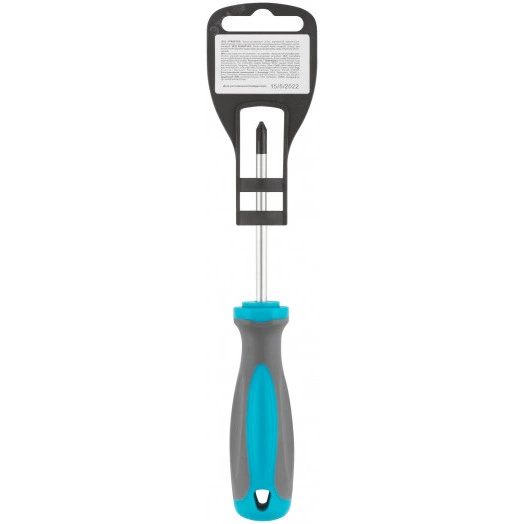 Отвертка, CrV сталь, прорезиненная ручка PH1 x 75 мм