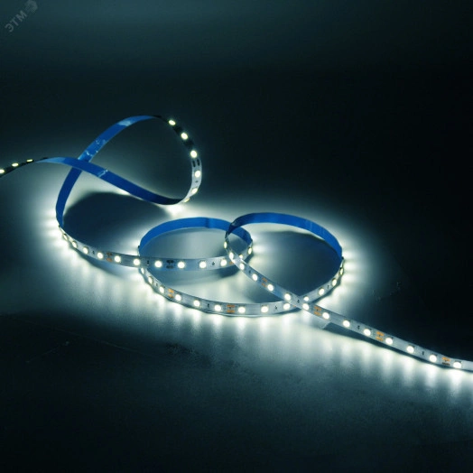 Лента светодиодная LED 5050/60-SMD 10 Вт/м 700 Лм/м 4000К белый IP20 12 В DC 10 мм (катушка 1 м) Basic Gauss