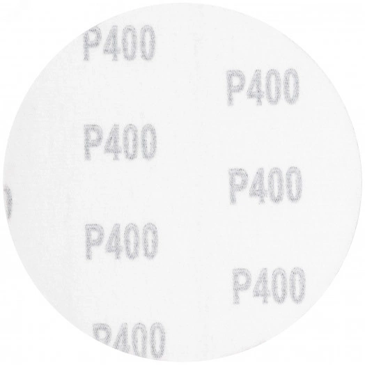 Круги шлифовальные сплошные (липучка), алюминий-оксидные, 125 мм, 5 шт. Р 400