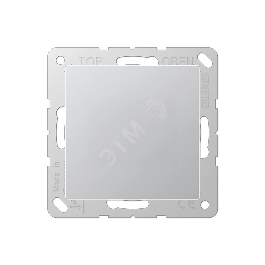 Крышка для произвольных отверстий (с несущей платой)  Серия A500  Материал- термопласт  Цвет- алюминий