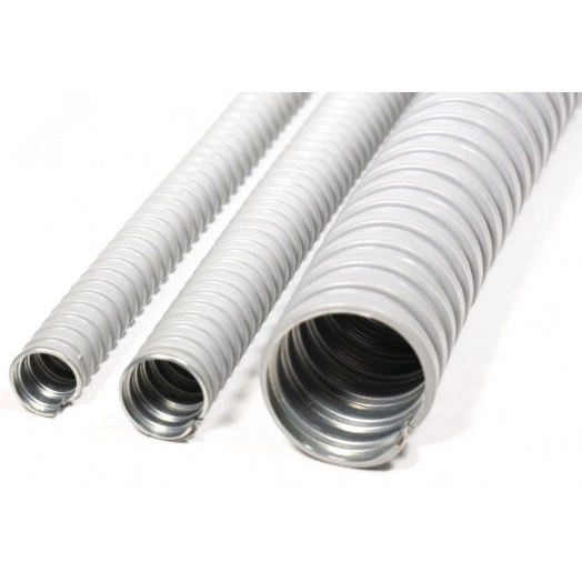 Металлорукав в ПВХ изоляции МРПИ НГ  35  (20 м/уп.) серый ГОФРОМАТИК