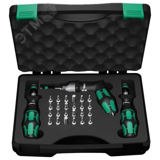 Набор динамометрических отверток Kraftform 03-60 Нм 27 предметов. 7440/41/42