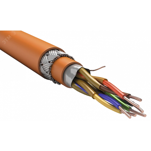 Кабель RS-485 интерфейсный 2х2х0.98 Кнг(А)-FRLS оранжевый (200м)