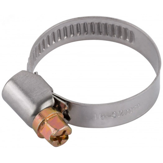 Хомут обжимной (нержавеющая сталь) 16-32 мм