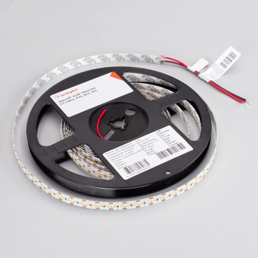 Лента LED RT-A168-10mm 24V Warm3000-CX2 (17.3 W/m, IP20, 2835, 5m) (ARL, резка 2 светодиода)