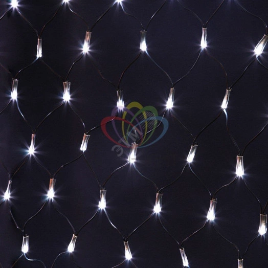 Гирлянда Сеть 2х1,5 м, черный ПВХ, 288 LED белые