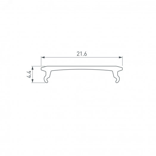 Экран SL-COMFORT-2542-2000 OPAL (ARL, Пластик)