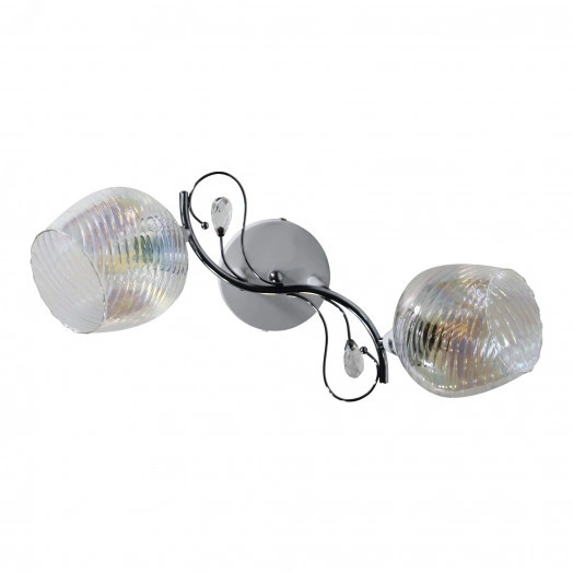 Светильник 11306-7/2 бел.хром (Плафон 8310) НПБ 01-2х60-136 Е27 ИУ Светильник потолочный