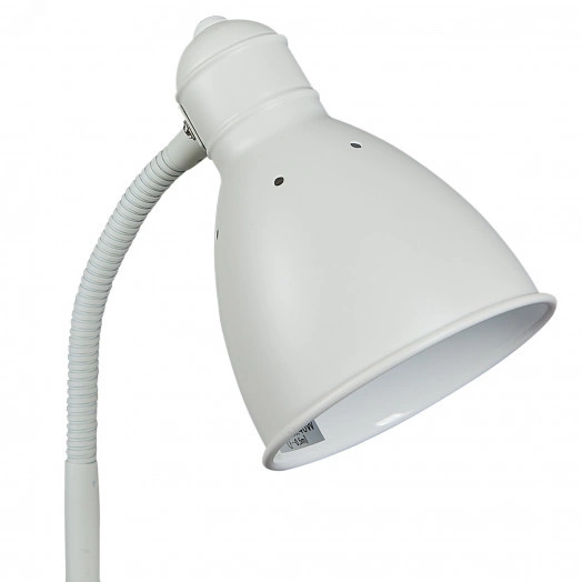 Торшер UML-T701 E27 WHITE напольный под лампу Е27 60W с регулировкой наклона Механический выключатель Белый ТМ