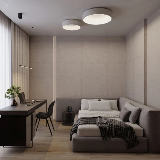 Светильник SP-TOR-RING-SURFACE-R460-33W Warm3000 (WH, 120 deg) (ARL, IP20 Металл, 3 года)