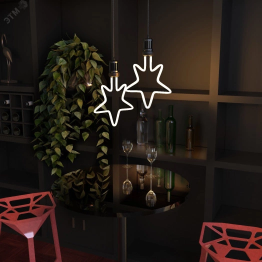 Лампа светодиодная филаментная LED 7 Вт 580 лм 2700К AC185-265В E27 Star теплая матовая колба Black Filament Gauss