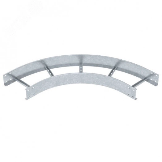 Угловая секция 90° лестничного лотка 110х300 мм R=500 мм