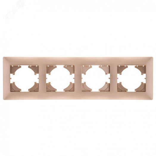 Bravo рамка 4-местная,  шампань