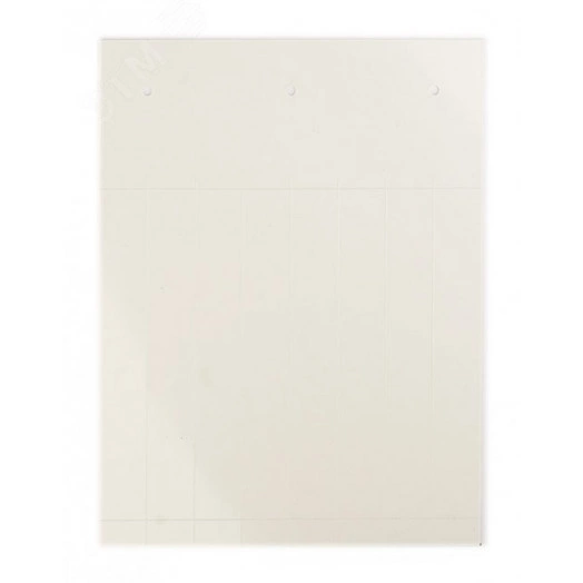 Табличка полужесткая. Установка в держатель. ПВХ-0,5. Белая (6 шт на 1 листе)