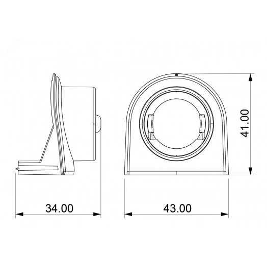 Ввод в распред. коробку для гофротрубы 20А Rotondo, цвет бежевый (в упаковке 4шт)