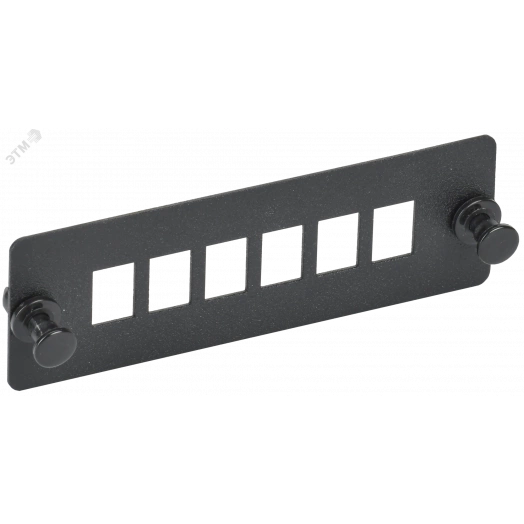 Планка для 6-ти адаптеров опт. SC или LC-Duplex черная