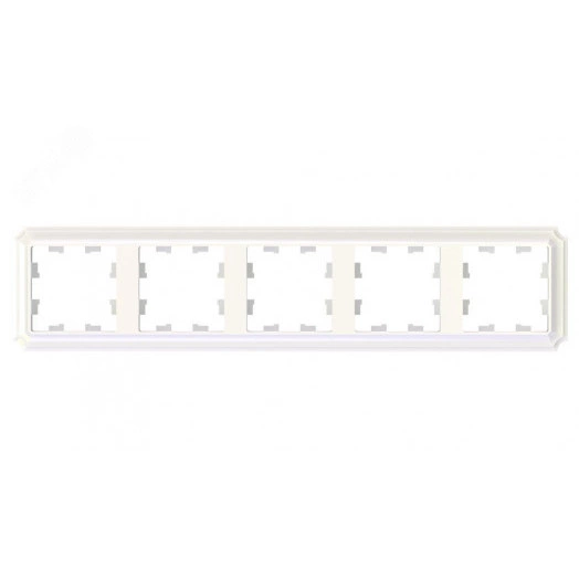 ATLASDESIGN ANTIQUE 5-постовая рамка, универсальная, ЖЕМЧУГ