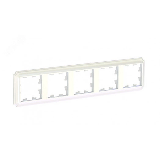 ATLASDESIGN ANTIQUE 5-постовая рамка, универсальная, ЖЕМЧУГ