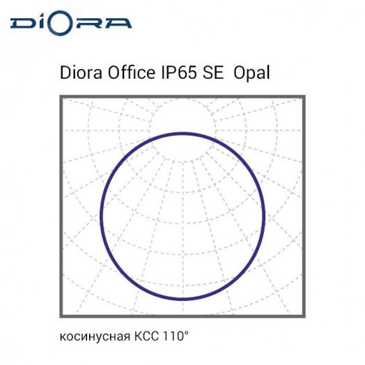 Светодиодный светильник Diora Office IP65 SE 30/3400 opal 6K