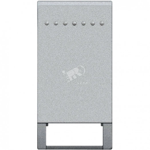 LivingLight Клавиша с 1 отверстием для вставки символа 1 модуль алюминий