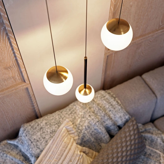 Светильник SP-BEADS-HANG-T-R100-8W Warm3000 (BK-GD, 180 deg, 230V) (, IP20 Металл, 5 лет)