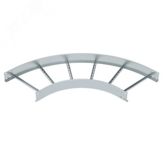 Угловая секция 90° лестничного лотка 110х500 мм R=500 мм