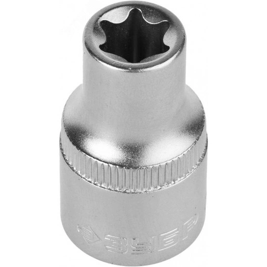 Головка торцовая ''Мастер'' (1/2''), Cr-V, E-TORX, хроматированное покрытие, E10