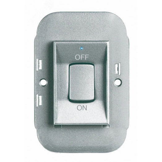 Axolute Выключатель 45А с неоновой рамкой светлый