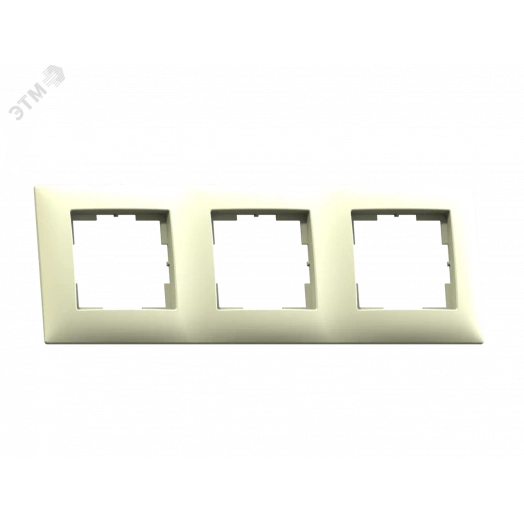 Мария Рамка трехместная МРФИ11.12.00.00,  слоновая кость