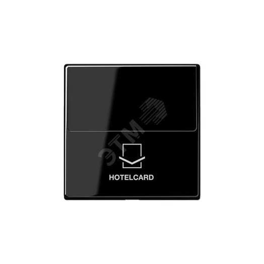 Накладка карточного выключателя (без механизма)  Серия A500  Материал- ударопрочный термопласт  Цвет- черный