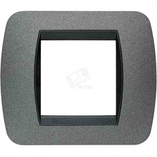 Накладка на 2 модуля Графит