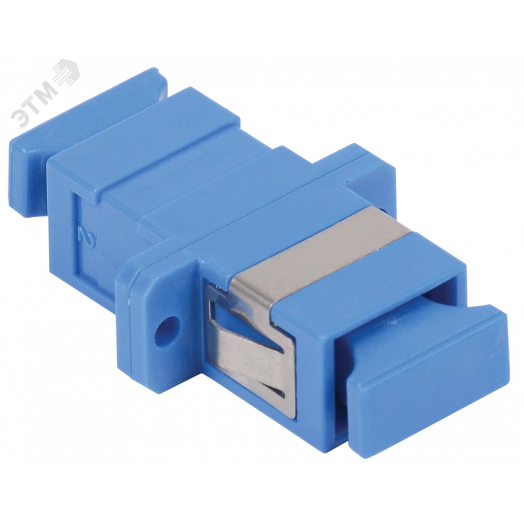 Адаптер проходной SC-SC для одномодового и многомодового кабеля (SM/MM) с полировкой UPC одинарного исполнения (Simplex)