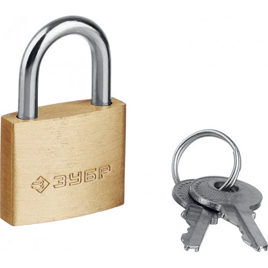 Замок навесной мини, латунный корпус, 25мм, Профессионал