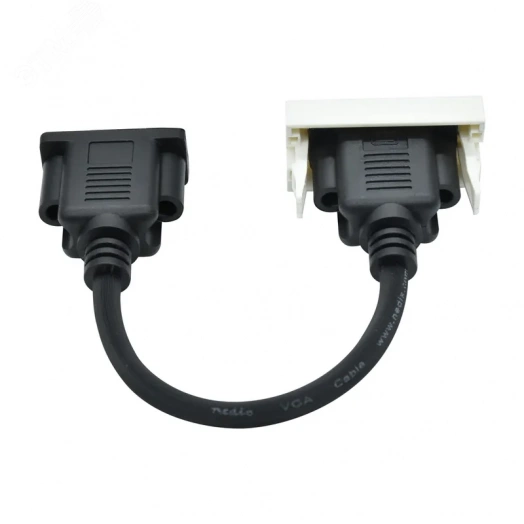 PRIMER РКМ-20-20-П Розетка мультимедийная VGA M/M (2 модуля) белая IEK