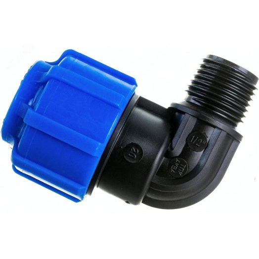 Отвод ПНД компрессионный НР 75 х 2'