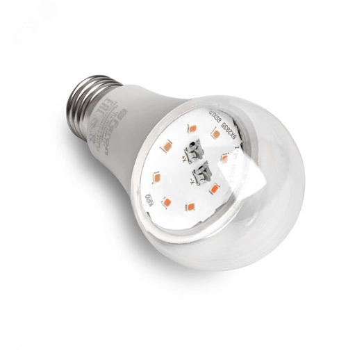 Лампа светодиодная LED 10вт Е27 для растений и рассады