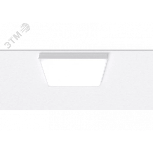 Светодиодный светильник VARTON A070/N офисный накладной 610х610х56 мм 50 ВТ 4000 K с равномерной засветкой рассеиватель опал IP40