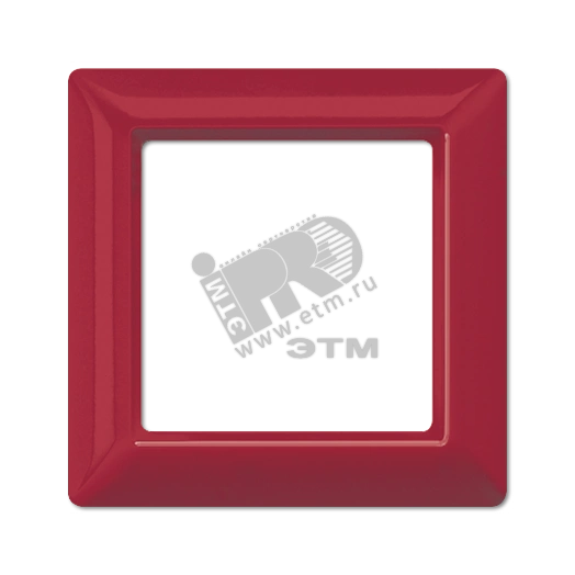 Рамка 1-я для горизонтальной/вертикальной установки  Серия- AS550  Материал- термопласт  Цвет- красный
