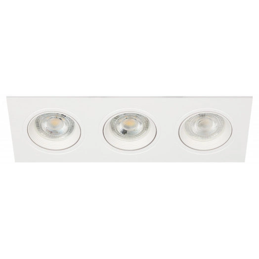 Встраиваемый светильник декоративный KL92-3 WH MR16/GU5.3 белый, пластиковый (MR16/GU5.3 в комплект не входит)