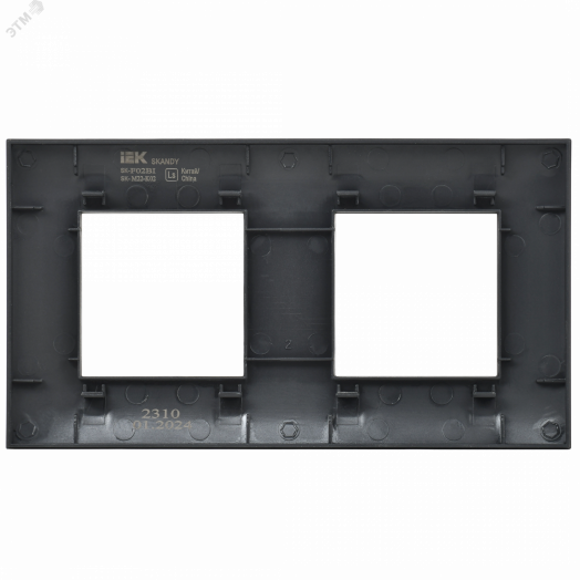 SKANDY Рамка 2-местная SK-F02Bl черный IEK