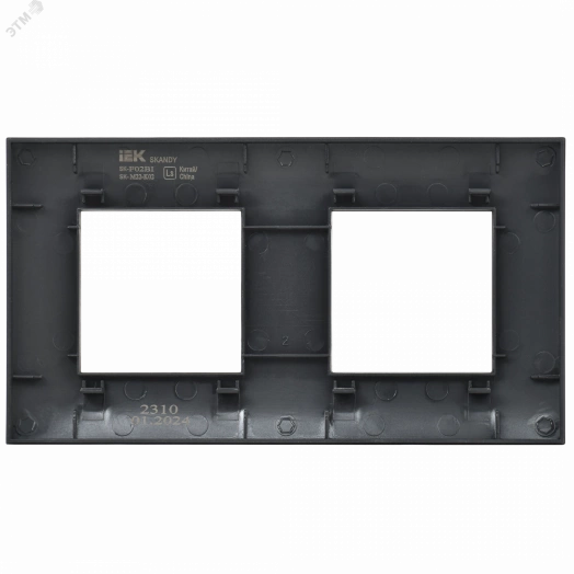 SKANDY Рамка 2-местная SK-F02Bl черный IEK