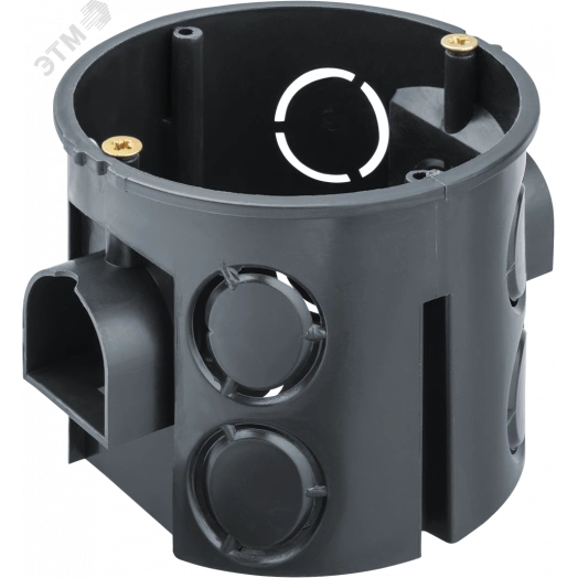 Коробка NSS-IB-SW-68-60-BL установочная углубленная со стыковочными узлами черная d68х60